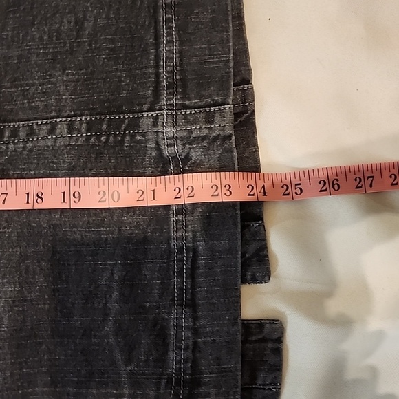 Chico's Platinum Black Jean Jacket Classic Size 2(12) - Picture 8 of 8